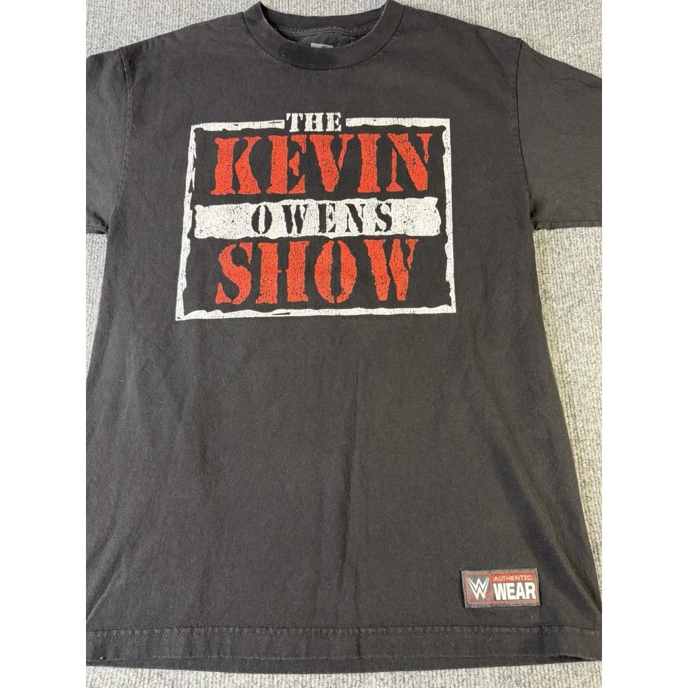 WWE Kevin Owens KO T Shirt Mens Medium Black Authentic Wear‎ Wrestling Tee